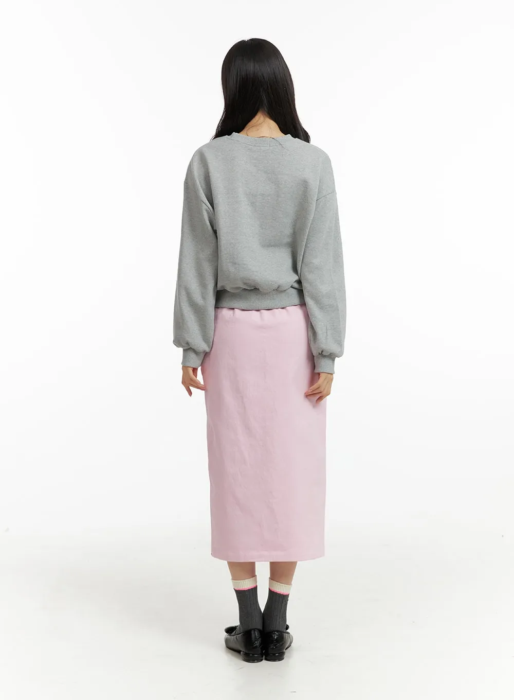 Slit Maxi Skirt OF414 sold by Lewkin product image thumbnail 5