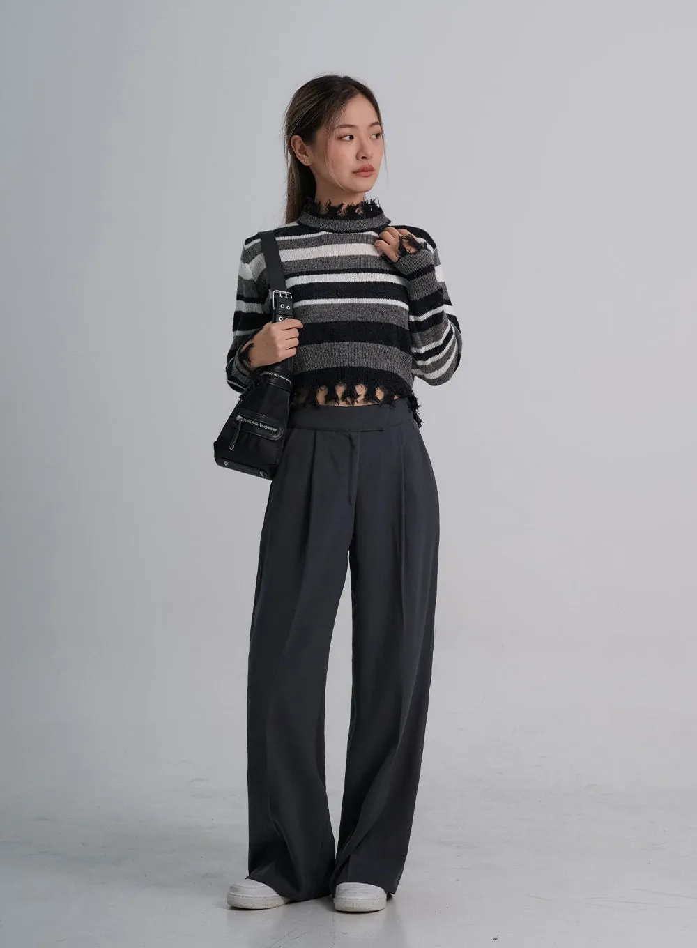 Wide Leg Tailored Pants CO19 sold by Lewkin