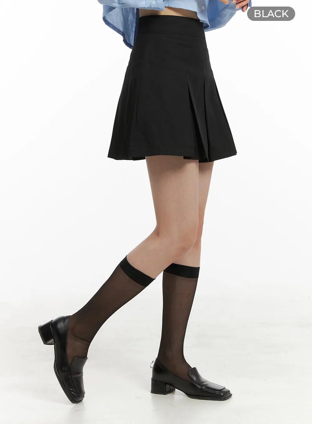 Box Pleated Mini Skirt OA419 sold by Lewkin product image thumbnail 5