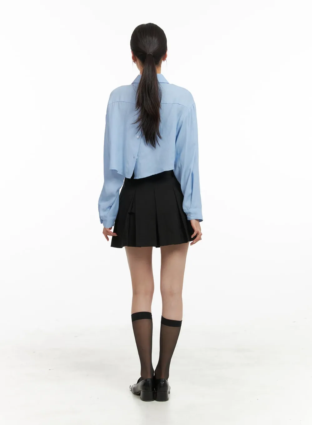 Box Pleated Mini Skirt OA419 sold by Lewkin product image thumbnail 4