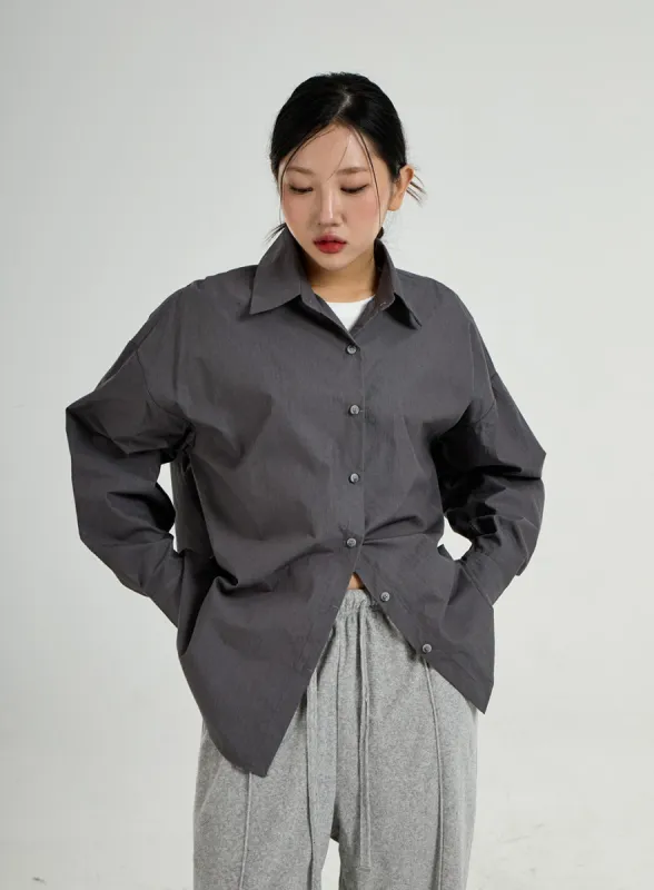 Oversize Button Shirt CO31 sold by Lewkin