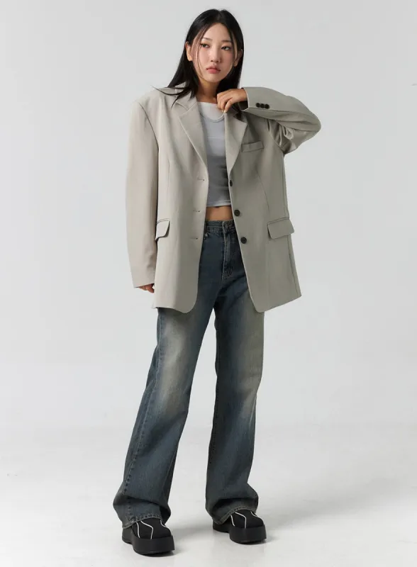 Vintage Wash Bootcut Jeans CS305 sold by Lewkin
