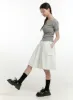 Cargo Chic Cotton Midi Skirt OL424 sold by Lewkin