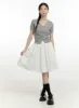Cargo Chic Cotton Midi Skirt OL424 sold by Lewkin