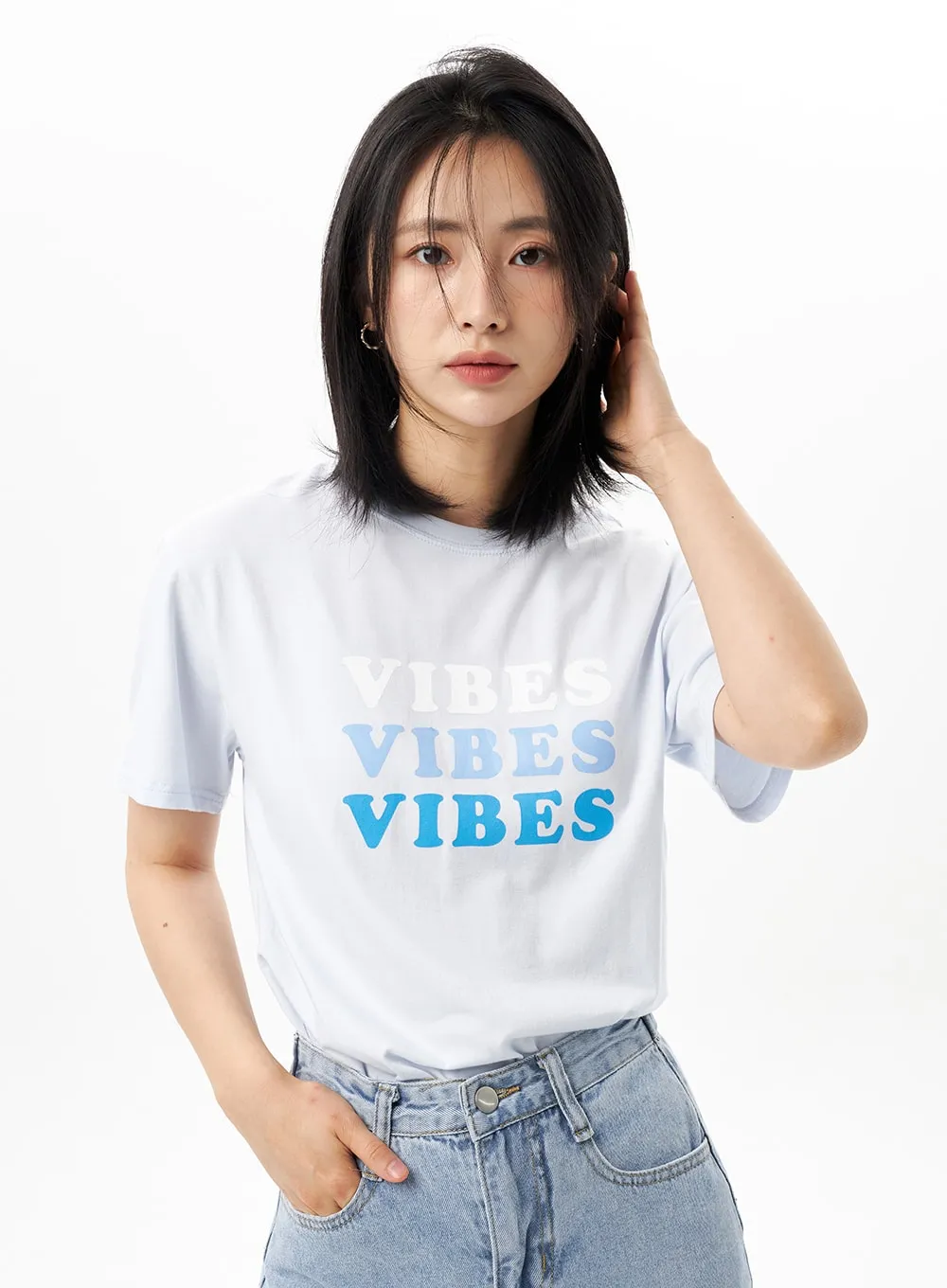 Crewneck Graphic Tee OU313 sold by Lewkin product image thumbnail 4