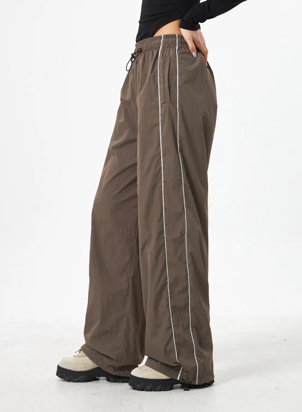 Side Stripe Track Pants CA307 sold by Lewkin product image thumbnail 5