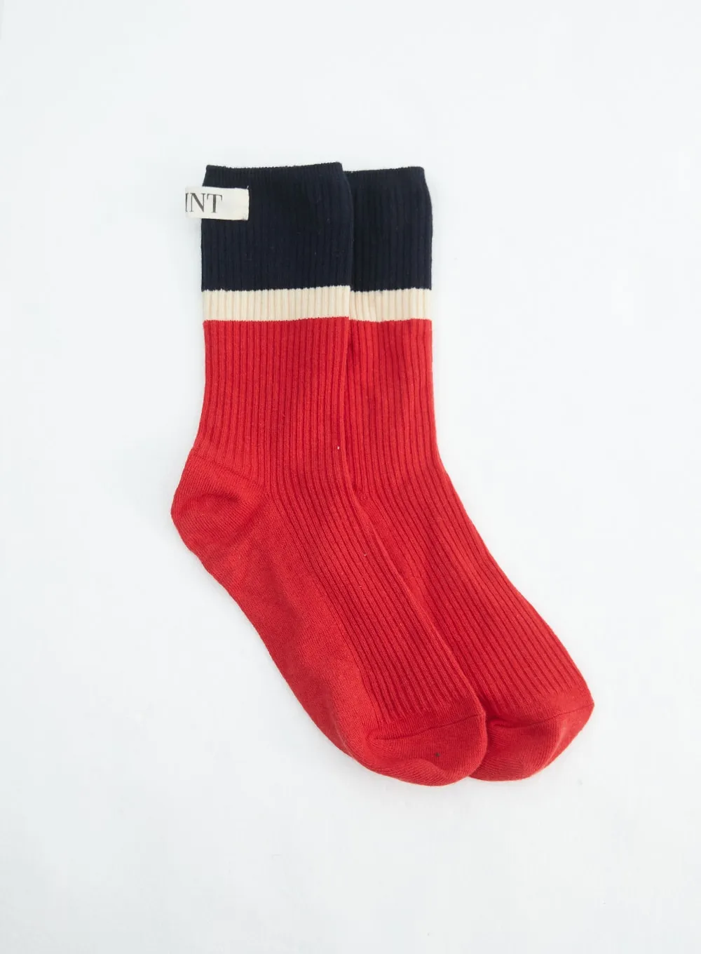 Color Block Ribbed Knit Socks IN316 sold by Lewkin product image thumbnail 3