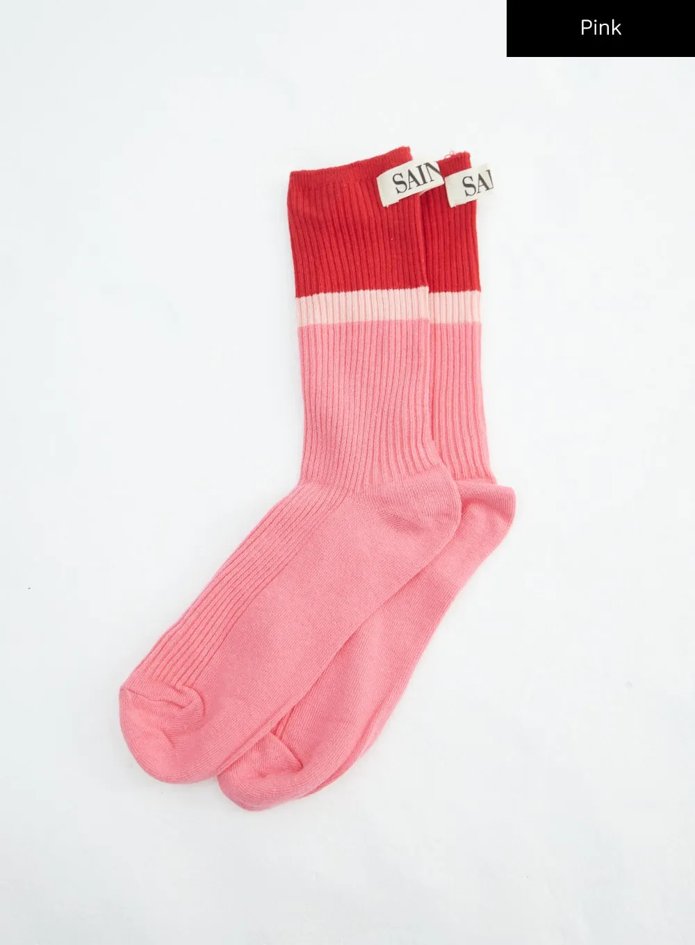 Color Block Ribbed Knit Socks IN316 sold by Lewkin product image thumbnail 4