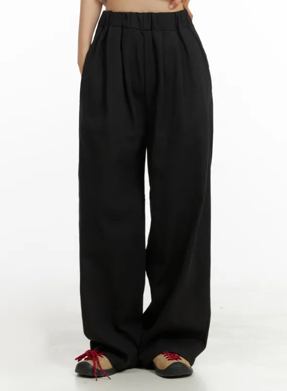 Pintuck Wide Leg Trousers OA419 sold by Lewkin