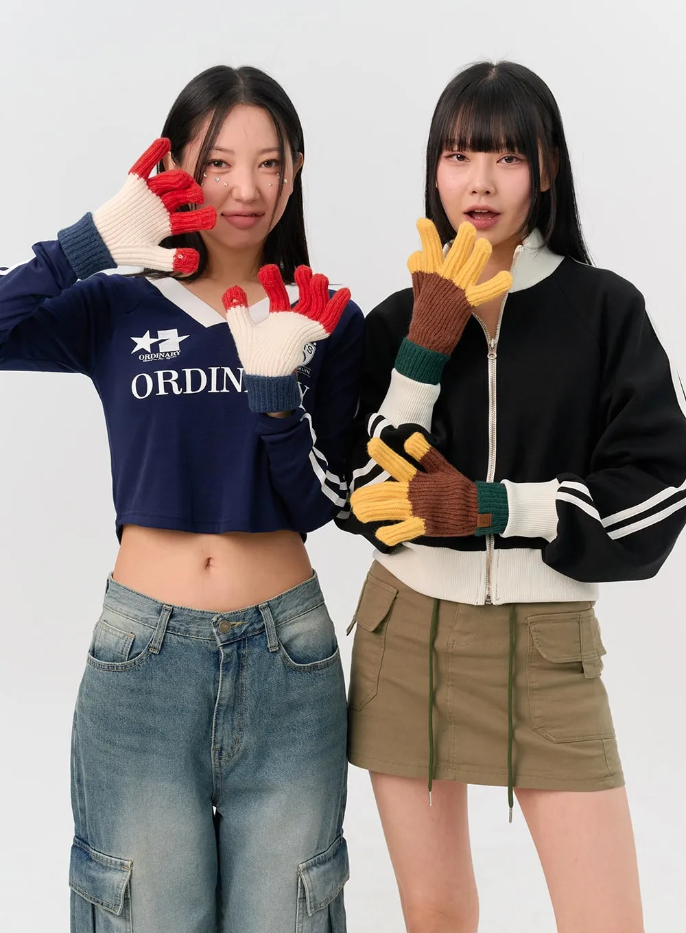 V-Neck Sporty Crop Top IN302 sold by Lewkin product image thumbnail 2