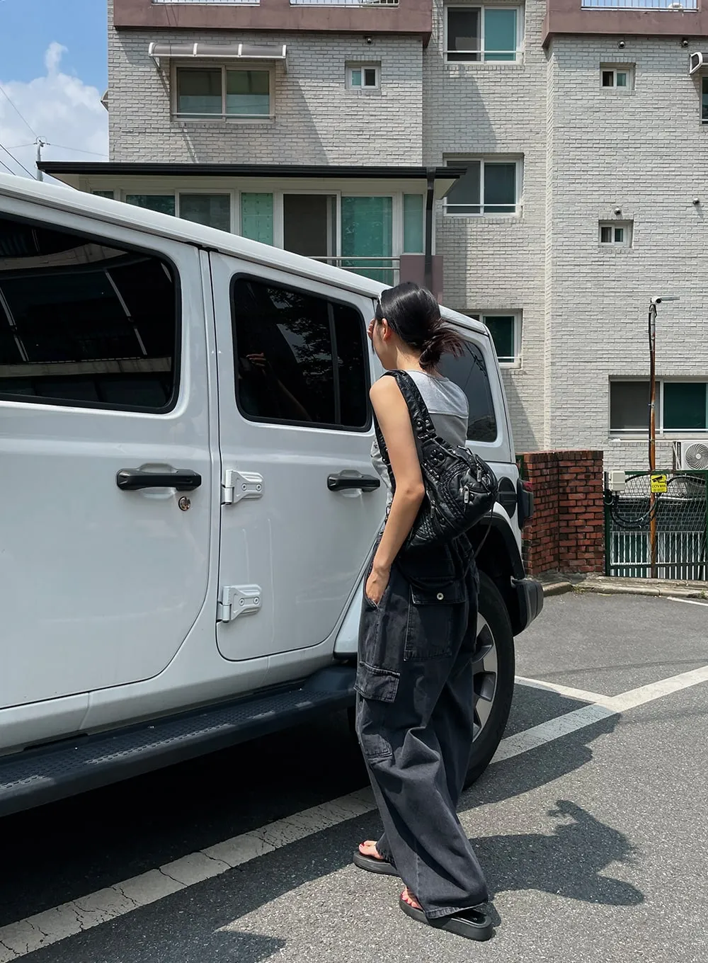 Cargo Denim Pants CU28 sold by Lewkin product image thumbnail 4