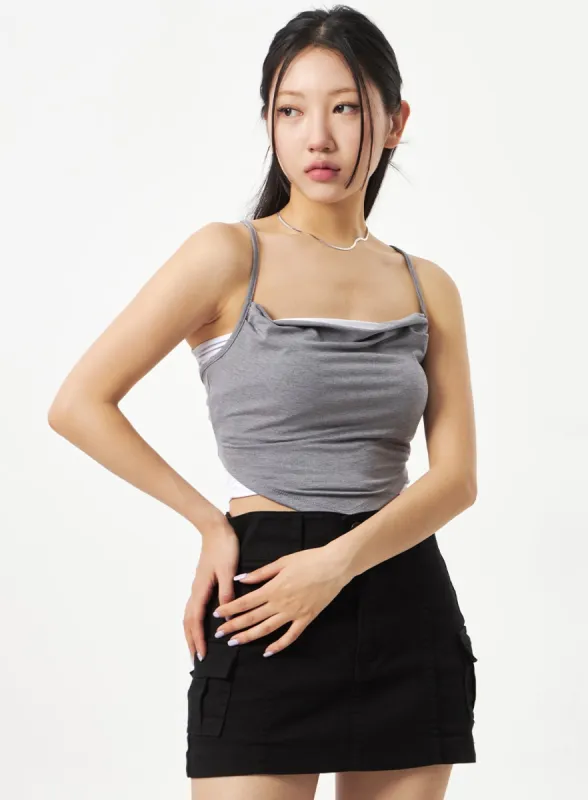 Back Lace-Up Top CA321 sold by Lewkin