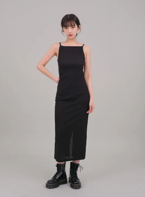 Sleeveless Maxi Slip Dress C2001 sold by Lewkin