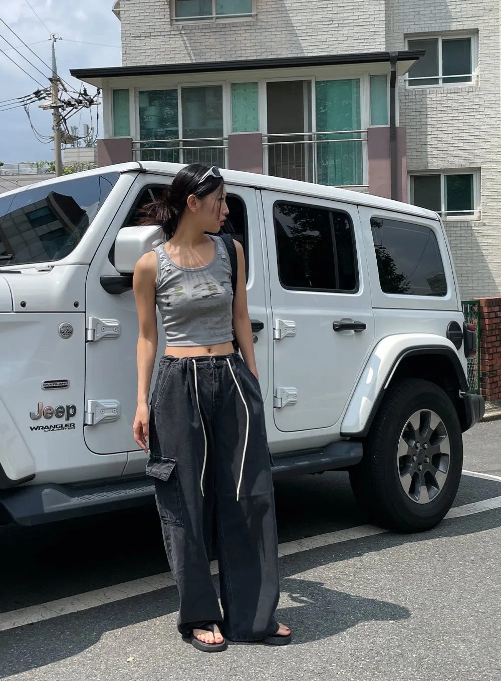 Cargo Denim Pants CU28 sold by Lewkin