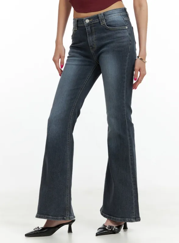 Low Rise Bootcut Jeans CU417 sold by Lewkin