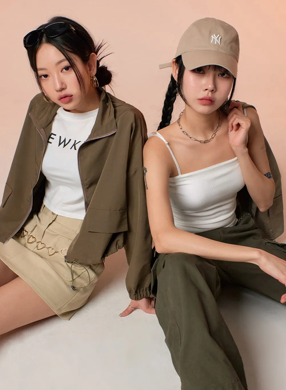 Zip Up Bomber Jacket CS314 sold by Lewkin product image thumbnail 2