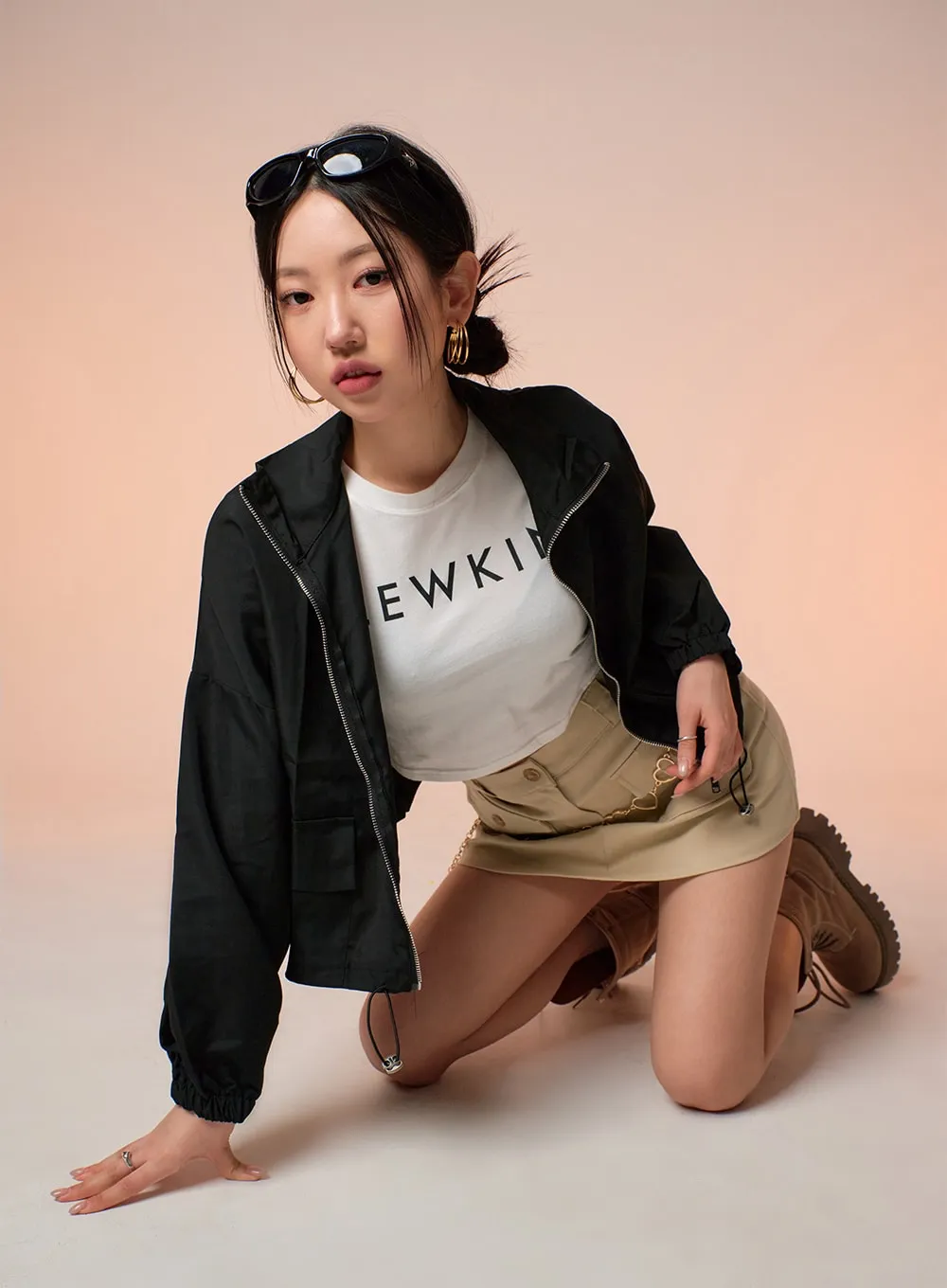 Zip Up Bomber Jacket CS314 sold by Lewkin product image thumbnail 4