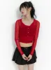 Sheer Buttoned Top and Cardigan CU413 sold by Lewkin