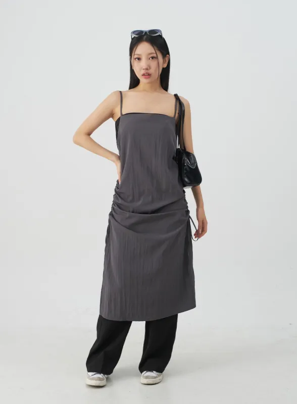 Shirred Sleeveless Dress CY31 sold by Lewkin