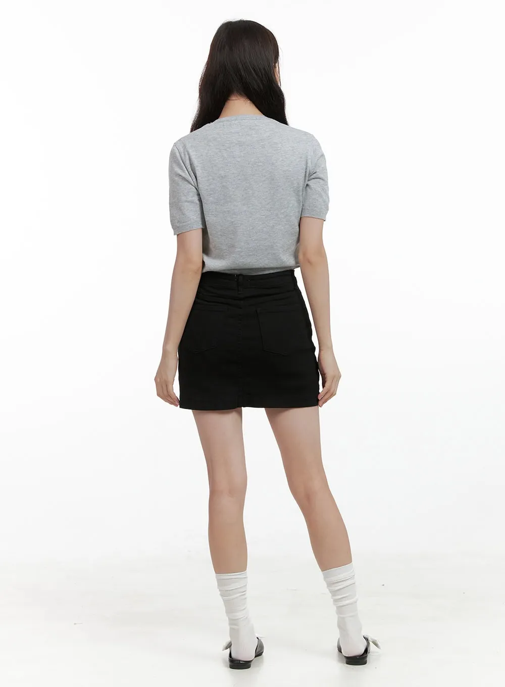 Round Neck Loose Fit Shirt OL417 sold by Lewkin product image thumbnail 3