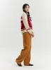 Corduroy Mid-Waist Solid Straight Pants OD320 sold by Lewkin