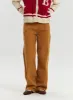 Corduroy Mid-Waist Solid Straight Pants OD320 sold by Lewkin