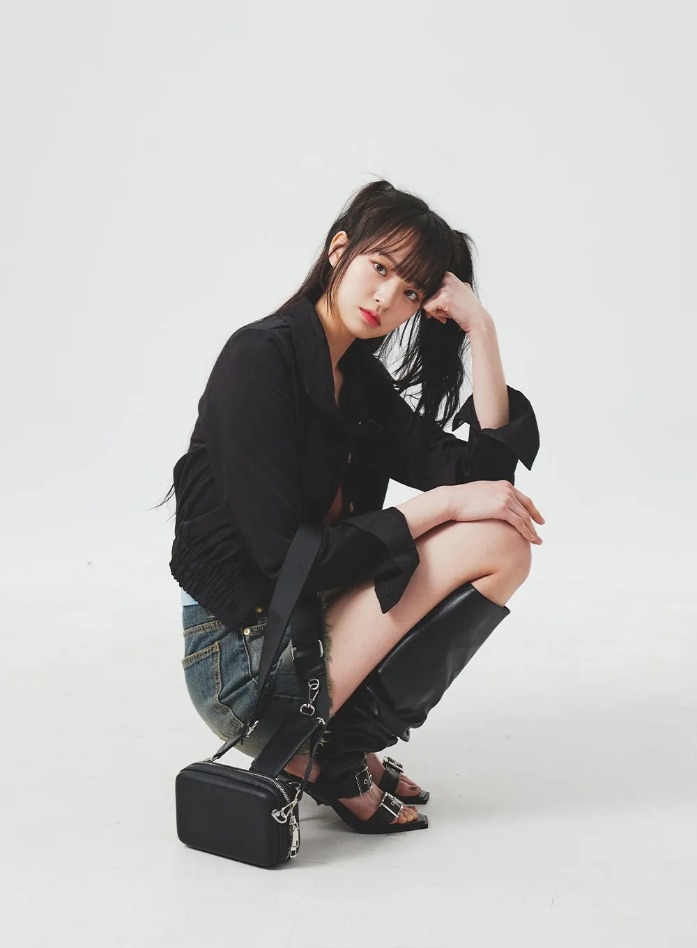 Layered Buckle Heels BA305 sold by Lewkin product image thumbnail 5