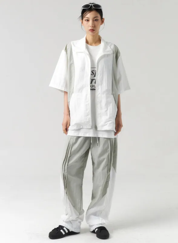 Two Color Track Pants Unisex CU320 sold by Lewkin