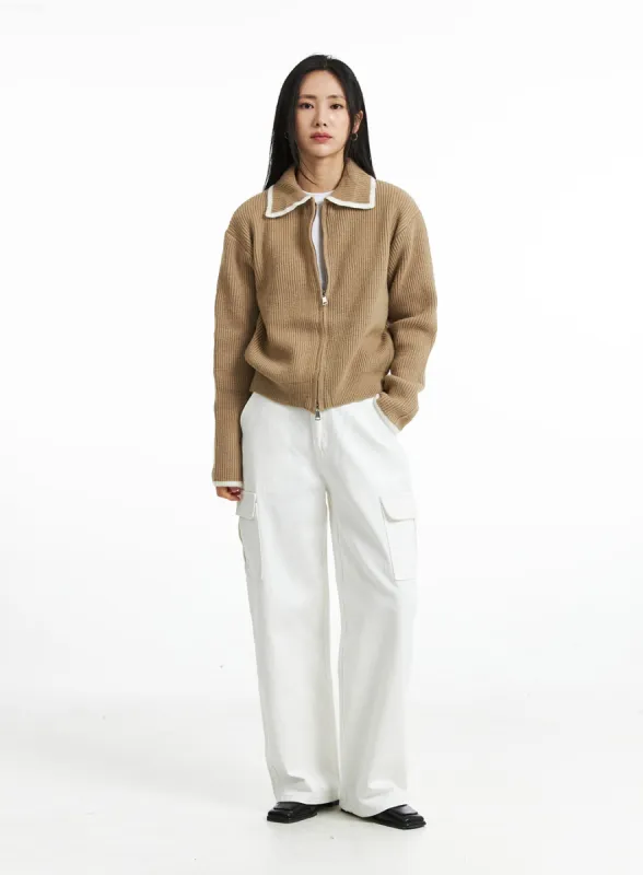 Wide Fit Cargo Pants OO323 sold by Lewkin