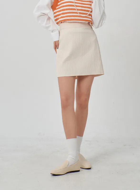 High Waist Mini Skirt IM315 sold by Lewkin