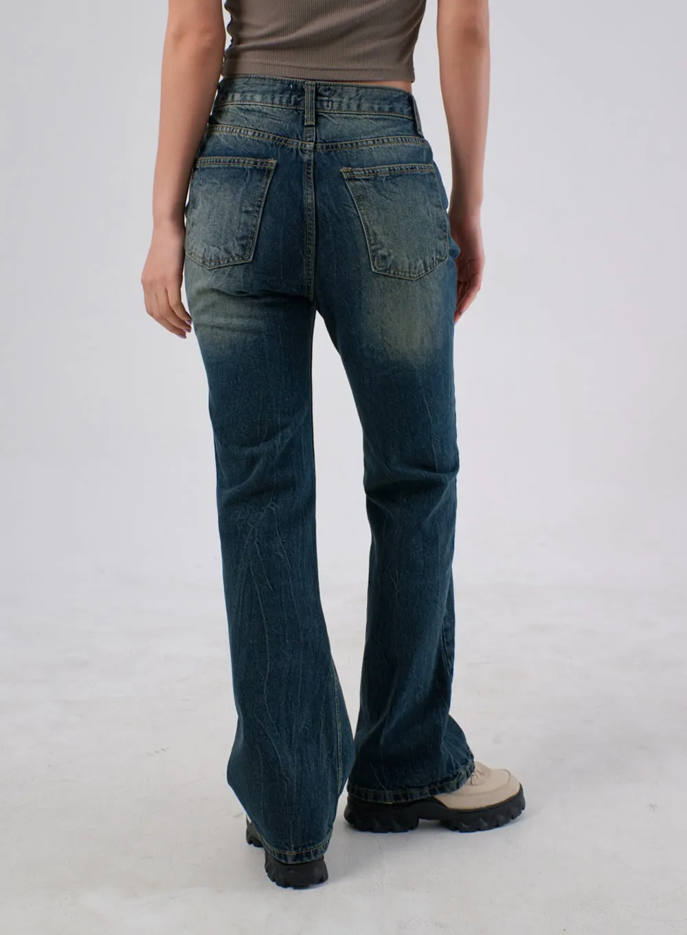 Slim Fit Bootcut Jeans IA304 sold by Lewkin product image thumbnail 5