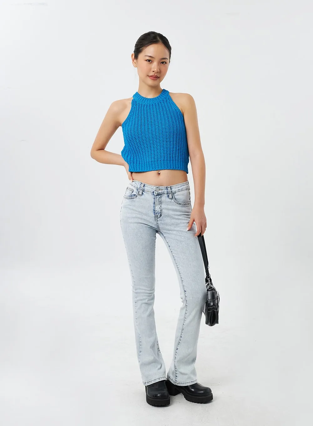 Light Wash Bootcut Jeans CY308 sold by Lewkin product image thumbnail 3