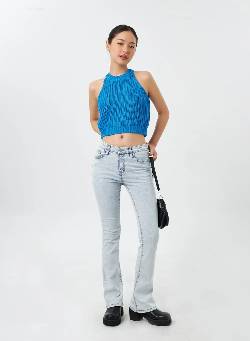 Light Wash Bootcut Jeans CY308 sold by Lewkin product image thumbnail 4