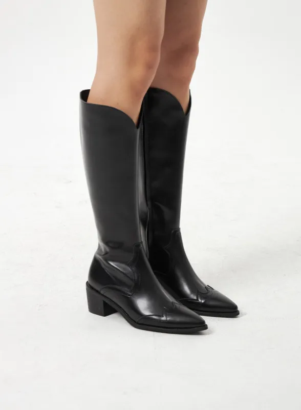 Pointed Toe Knee High Boots CA321 sold by Lewkin