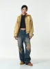 Loose Fit Glossy Bomber Jacket CG10 sold by Lewkin