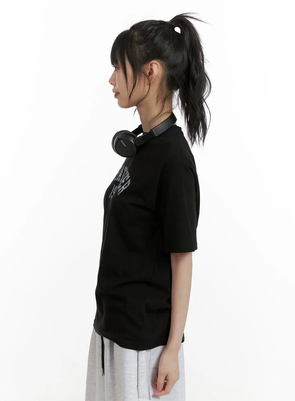 Oversized Lettering T-Shirt CU413 sold by Lewkin product image thumbnail 3