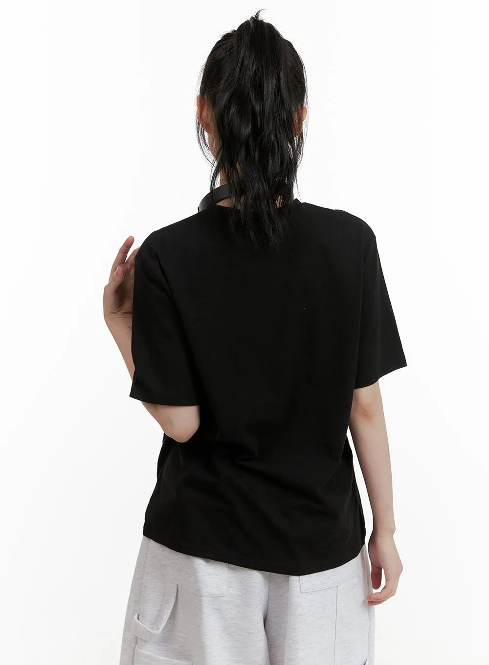 Oversized Lettering T-Shirt CU413 sold by Lewkin product image thumbnail 5