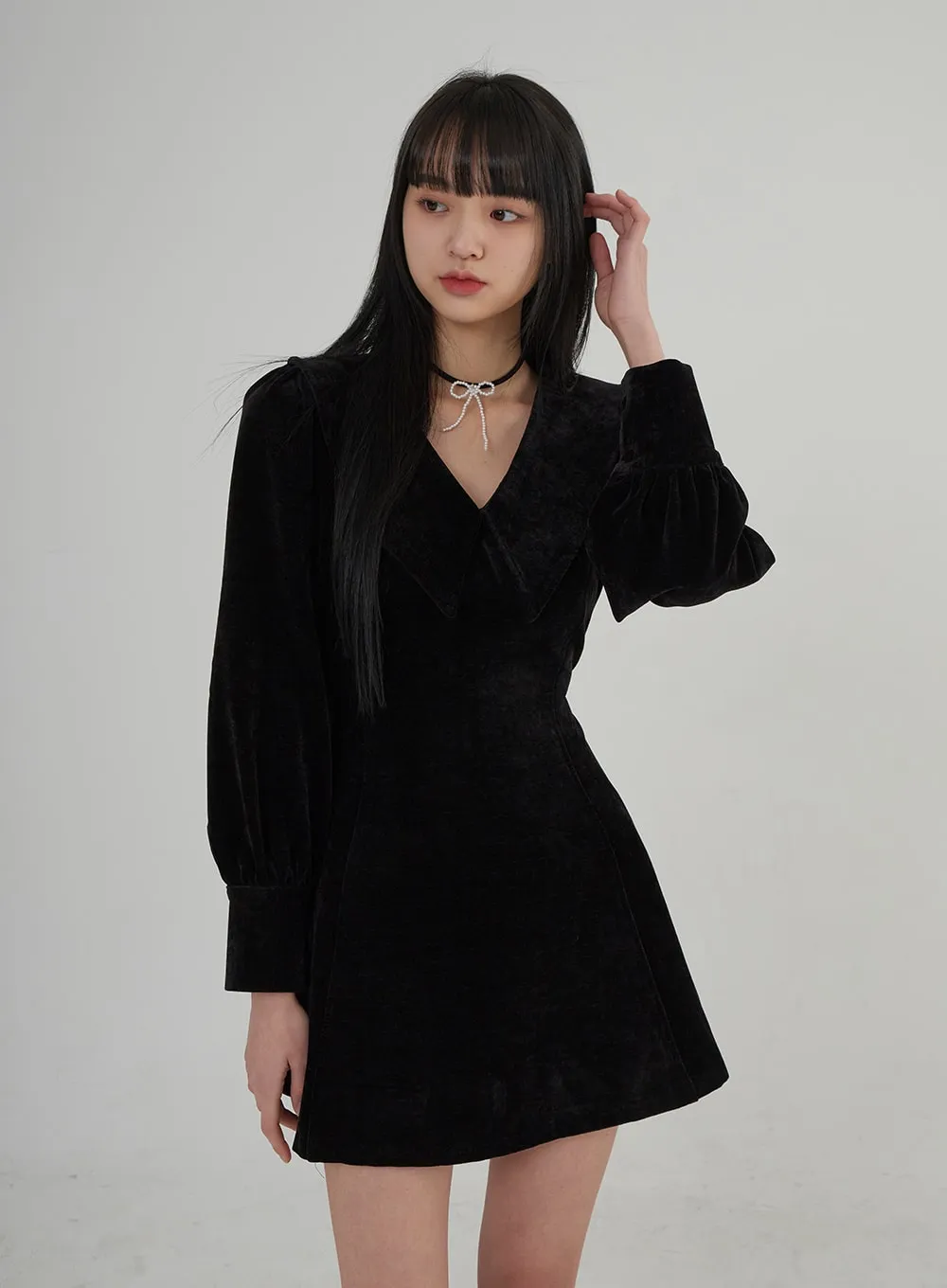 Pearl Beads Ribbon Choker BD28 sold by Lewkin product image thumbnail 4