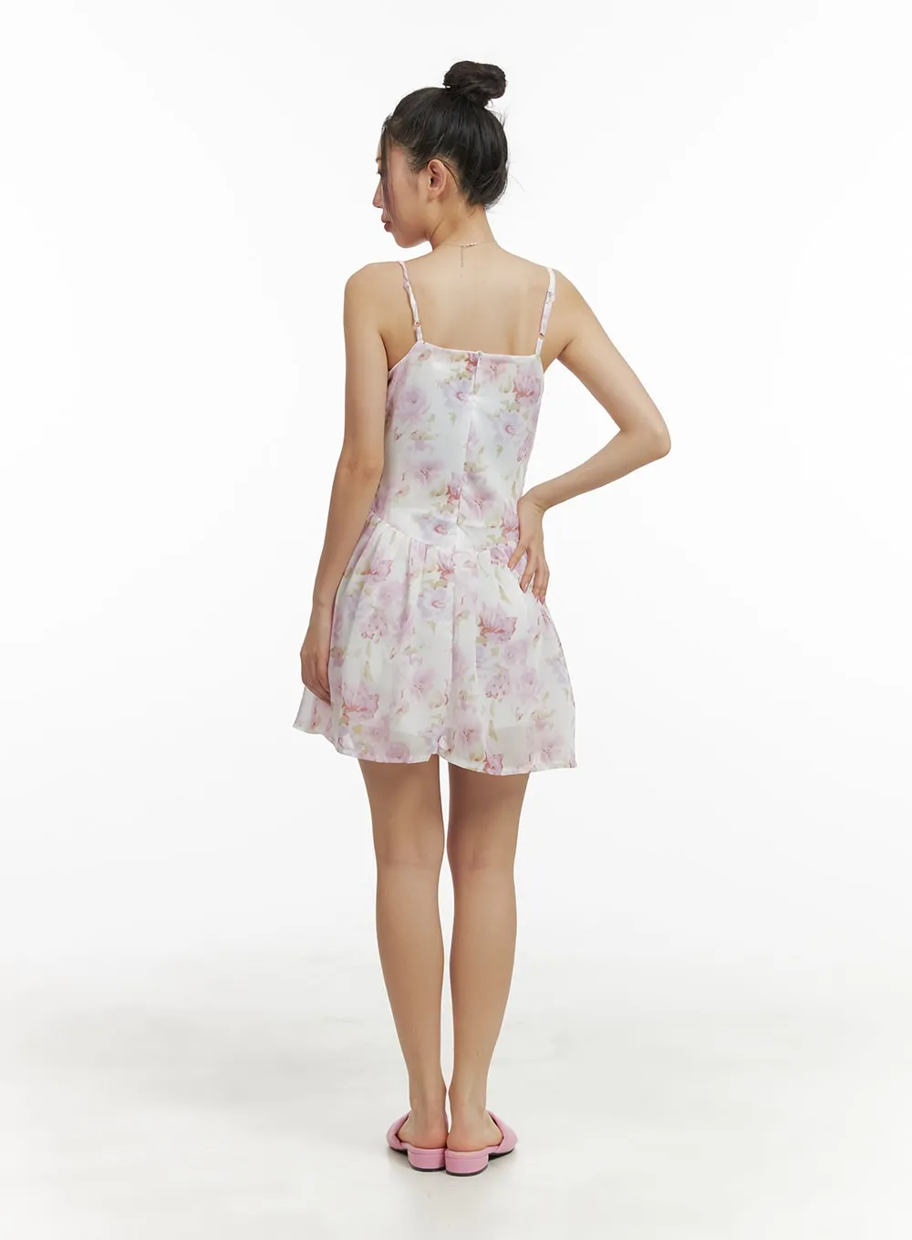 Floral Sleeveless Mini Dress OM428 sold by Lewkin product image thumbnail 5