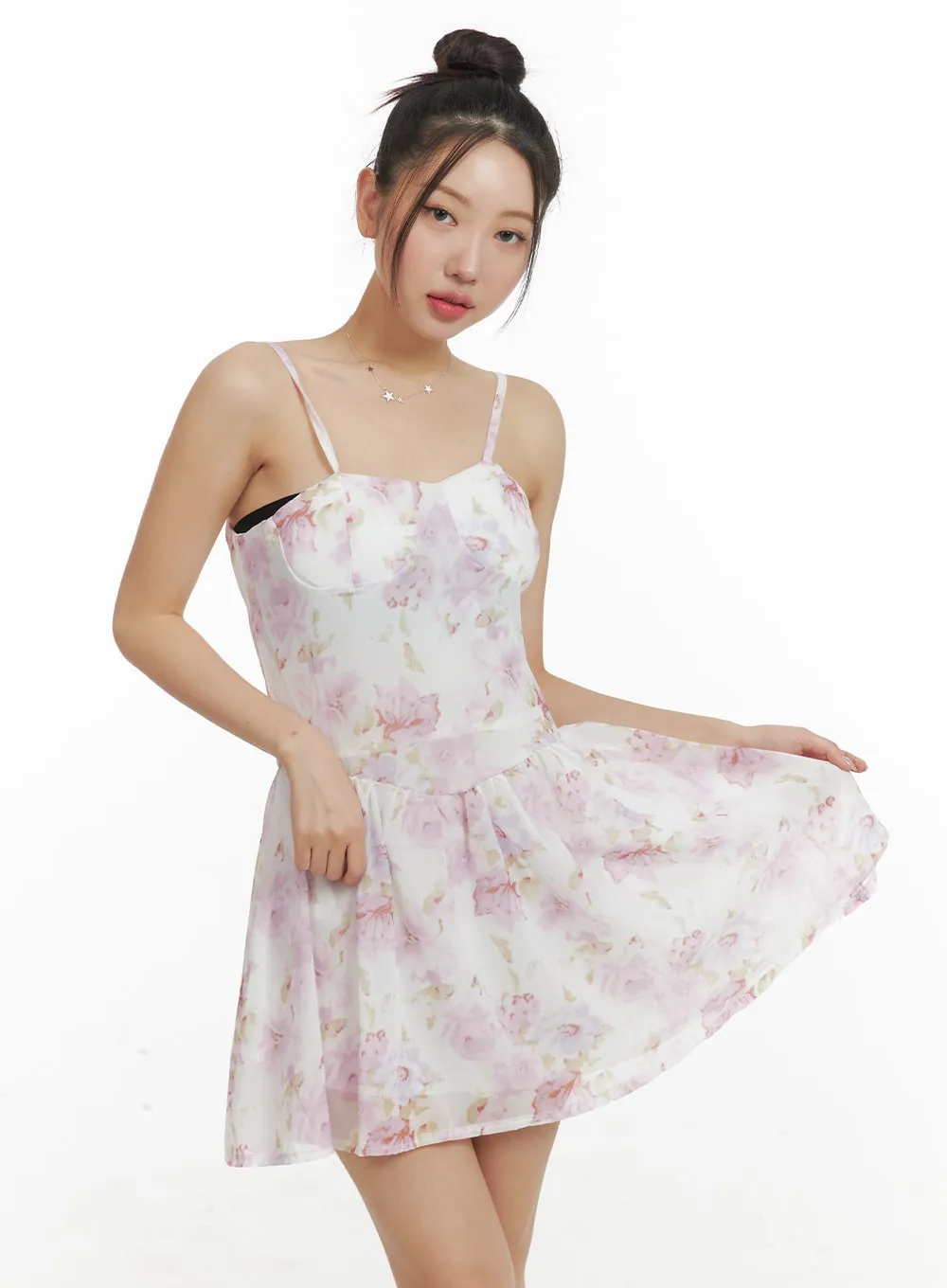 Floral Sleeveless Mini Dress OM428 sold by Lewkin product image thumbnail 2