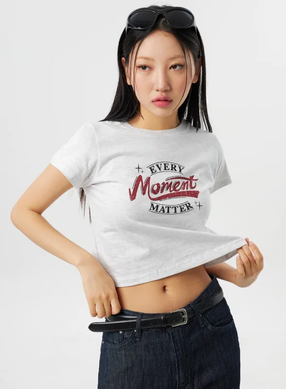 Simple Graphic Tee CY315 sold by Lewkin