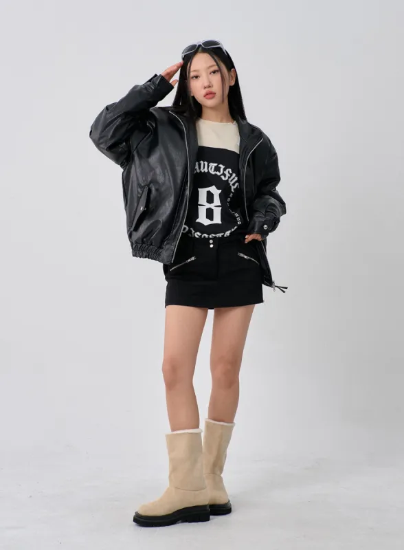 Thick Platform Fur Boots CN14 sold by Lewkin