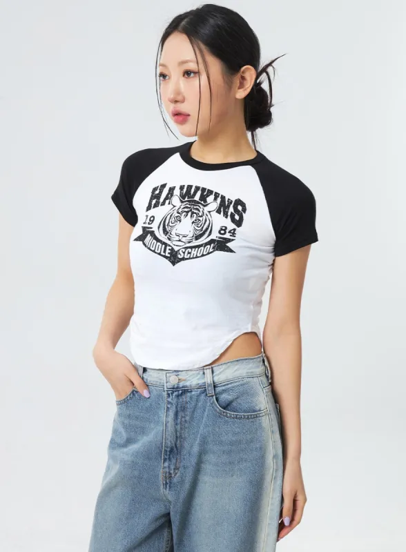 Tiger Two Color Tee CM330 sold by Lewkin