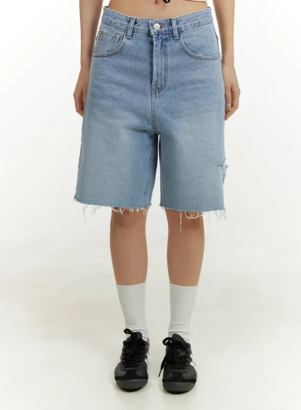 Straight Leg Jorts CY408 sold by Lewkin