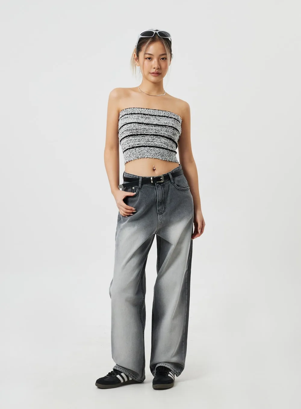 Stripe Tube Top CM306 sold by Lewkin product image thumbnail 3