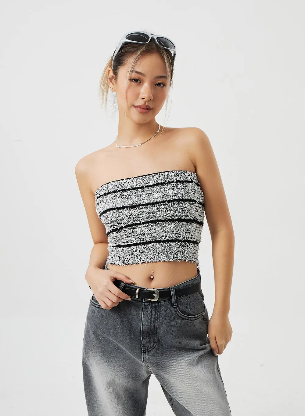 Stripe Tube Top CM306 sold by Lewkin product image thumbnail 5