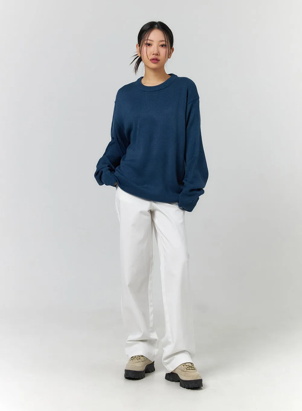 Cozy Oversized Unisex Sweatshirt CF401 sold by Lewkin product image thumbnail 3