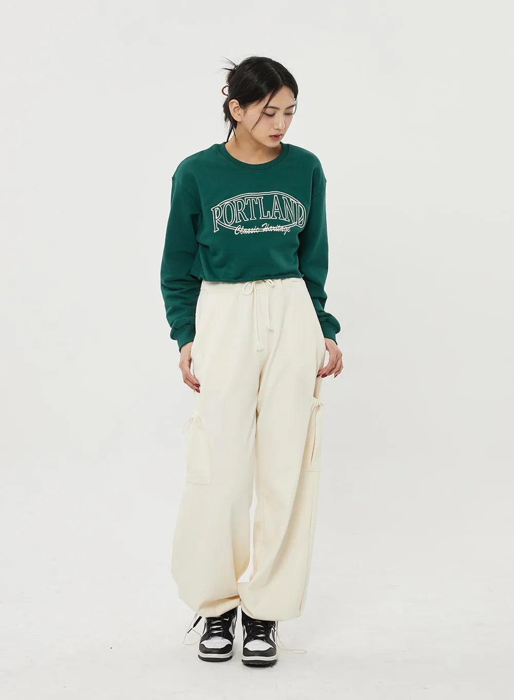 Drawstring Pocket Track Pants BF316 sold by Lewkin product image thumbnail 2