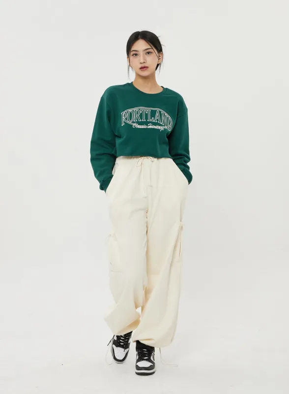 Drawstring Pocket Track Pants BF316 sold by Lewkin