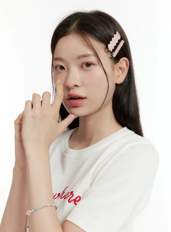 Wavy Hair Pin Set OL423 sold by Lewkin
